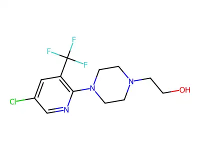 2-{4-[5-Chloro-3-(trifluoromethyl)-2-pyridyl]piperazino}ethan-1-ol structure