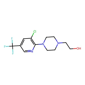 2-{4-[3-Chloro-5-(trifluoromethyl)-2-pyridyl]piperazino}ethan-1-ol structure