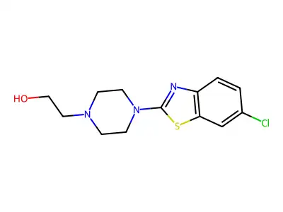 2-[4-(6-Chloro-1,3-benzothiazol-2-yl)piperazino]ethan-1-ol structure
