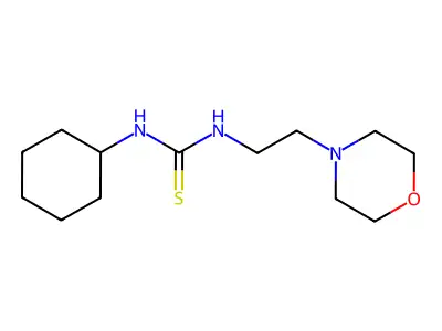 Thiourea, N-cyclohexyl-N'-(2-(4-morpholinyl)ethyl)- structure