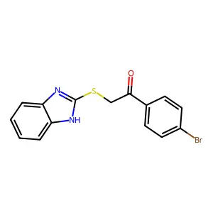 2-(1H-Benzimidazol-2-ylsulfanyl)-1-(4-bromophenyl)ethanone structure