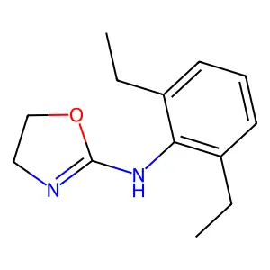 Aniline, 2,6-diethyl-N-(2-oxazolin-2-yl)- structure