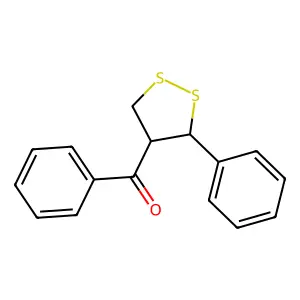 苯基-(3-苯基二硫戊环-4-基)甲酮 structure