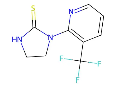 1-[3-(Trifluoromethyl)pyridin-2-yl]imidazolidine-2-thione structure