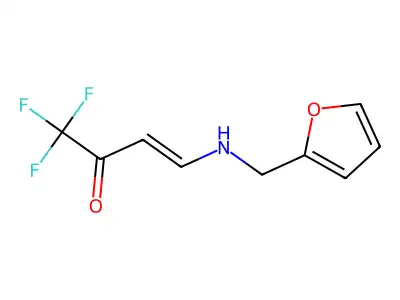 1,1,1-Trifluoro-4-(furan-2-ylmethylamino)but-3-en-2-one structure