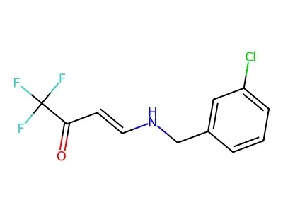 4-[[(3-Chlorophenyl)methyl]amino]-1,1,1-trifluoro-3-buten-2-one structure