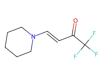 (Z)-1,1,1-trifluoro-4-piperidino-3-buten-2-one structure