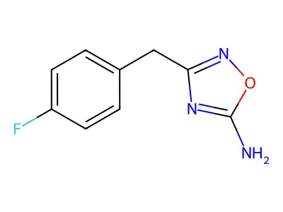 3-((4-Fluorophenyl)methyl)-1,2,4-oxadiazol-5-amine structure