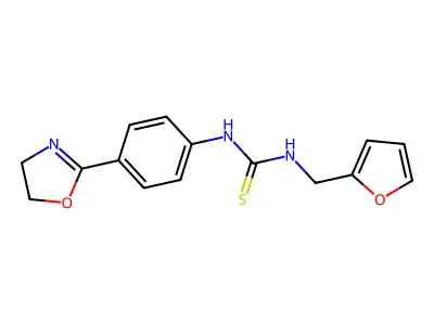 N-[4-(4,5-Dihydro-2-oxazolyl)phenyl]-Na(2)-(2-furanylmethyl)thiourea structure