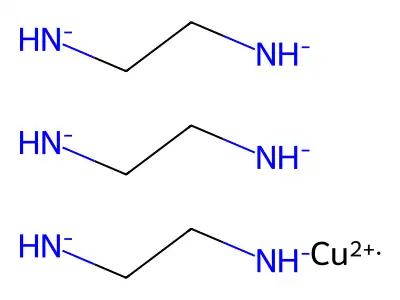 (OC-6-11)-Tris(1,2-ethanediamine-I masculineN1I masculineN2)copper(2+) structure