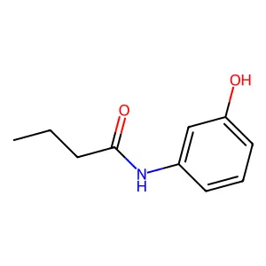Butyranilide, 3'-hydroxy- structure
