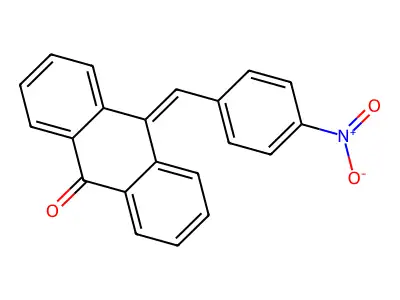 10-(4-Nitrobenzylidene)-9-anthrone structure