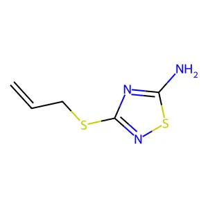 3-Allylsulfanyl-[1,2,4]thiadiazol-5-ylamine structure