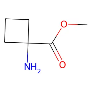 Methyl 1-aminocyclobutanecarboxylate structure