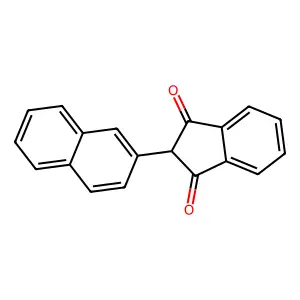 2-(2-Naphthalenyl)-1H-indene-1,3(2H)-dione structure