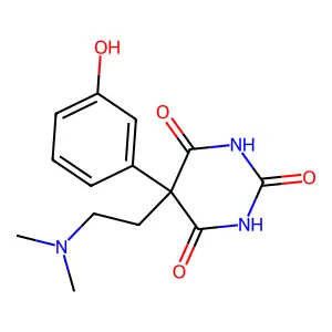 5-[2-(Dimethylamino)ethyl]-5-(3-hydroxyphenyl)-2,4,6(1H,3H,5H)-pyrimidinetrione structure