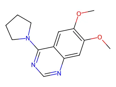 6,7-Dimethoxy-4-(pyrrolidin-1-yl)quinazoline structure