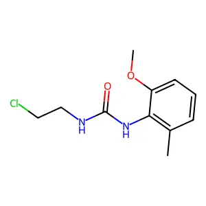 Urea, 1-(2-chloroethyl)-3-(2-methoxy-o-tolyl)- structure