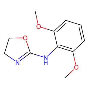Aniline, 2,6-dimethoxy-N-(2-oxazolinyl)- structure