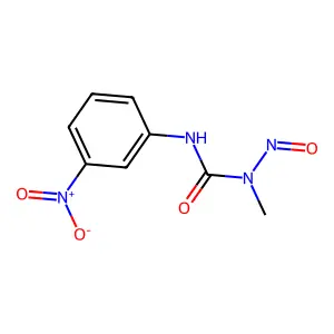 1-Methyl-3-(m-nitrophenyl)-1-nitrosourea structure