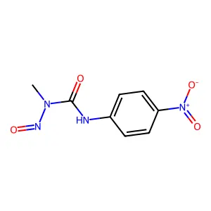 N-methyl-N'-(4-nitrophenyl)-N-nitrosourea structure