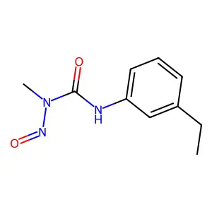 Urea, 3-(m-ethylphenyl)-1-methyl-1-nitroso- structure