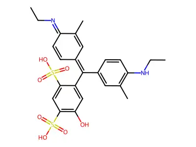 Xylene cyanol free acid structure