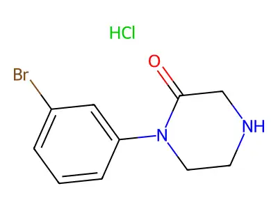 1-(3-Bromo-phenyl)-piperazin-2-one structure