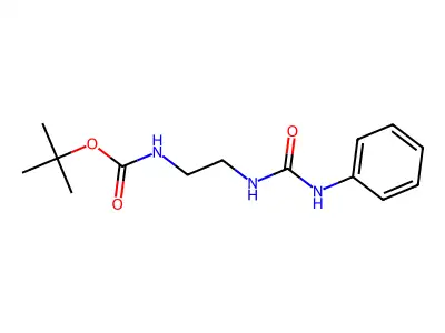 Tert-butyl 2-(3-phenylureido)ethylcarbamate structure
