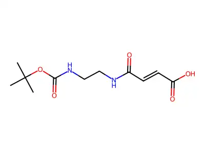 3-(2-Tert-butoxycarbonylamino-ethylcarbamoyl)-acrylic acid structure