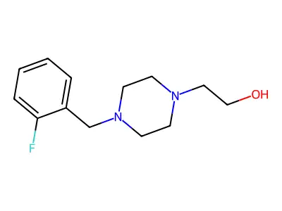 4-((2-Fluorophenyl)methyl)-1-piperazineethanol structure