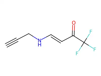 1,1,1-Trifluoro-4-(prop-2-ynylamino)but-3-en-2-one structure