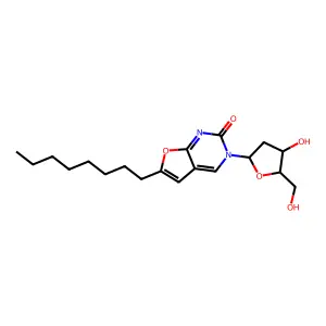 Bicyclic nucleoside analogue structure