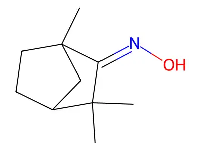 Trimethylbicyclo[2.2.1]heptan-2-one oxime structure