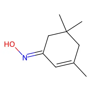 (1Z)-3,5,5-trimethyl-2-cyclohexen-1-one oxime structure