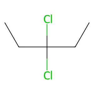 3,3-Dichloropentane structure