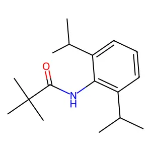 N-[2,6-di(propan-2-yl)phenyl]-2,2-dimethylpropanamide structure