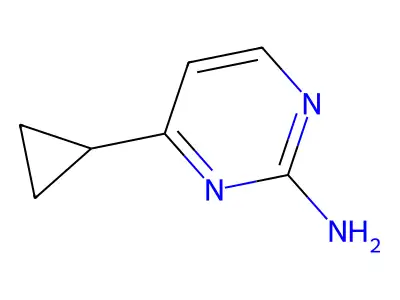 4-Cyclopropylpyrimidin-2-amine structure