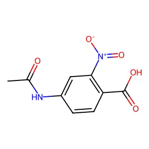 4-(乙酰氨基)-2-硝基苯甲酸 structure