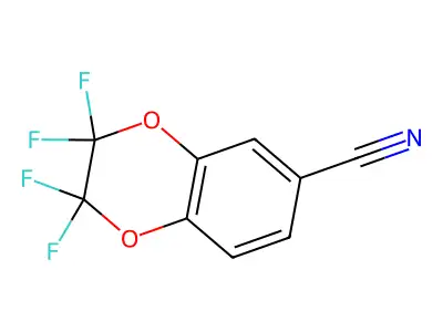 2,2,3,3-Tetrafluoro-1,4-benzodioxane-6-carbonitrile structure