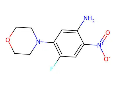 4-Fluoro-5-(morpholin-4-yl)-2-nitroaniline structure
