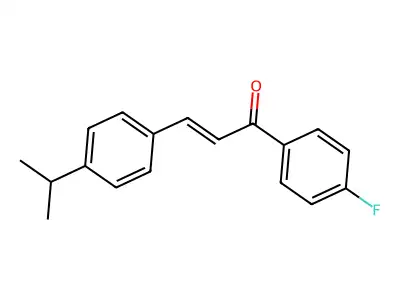 1-(4-Fluorophenyl)-3-(4-isopropylphenyl)prop-2-en-1-one structure