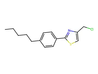 4-(Chloromethyl)-2-(4-pentylphenyl)-1,3-thiazole structure