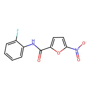 N-(2-fluorophenyl)-5-nitrofuran-2-carboxamide structure