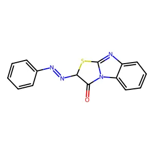 2-[(E)-Phenyldiazenyl][1,3]thiazolo[3,2-a]benzimidazol-3(2H)-one structure
