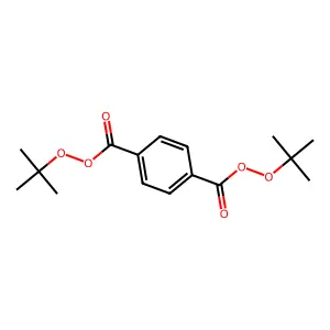 Di-tert-butyl benzene-1,4-dicarboperoxoate structure