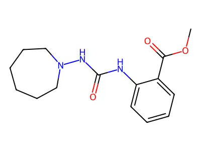 1-(Hexahydro-1H-azepin-1-YL)-3-(2-methoxycarbonyl)phenylurea structure
