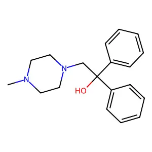 4-Methyl-alpha,alpha-diphenyl-1-piperazineethanol structure