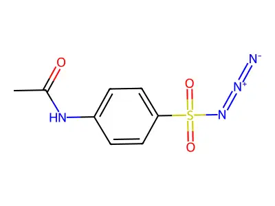4-Acetamidobenzenesulfonyl azide structure