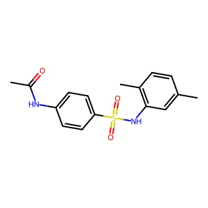 N4-Acetyl-N1-(2,5-xylyl)sulfanilamide structure